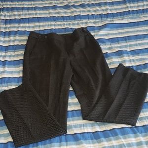 Black checkered dress pants